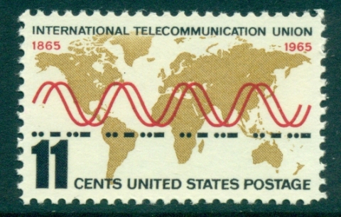 USA-1965-Sc1274-ITU-Centenary-MUH-lot33377