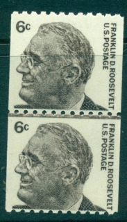 USA-1967-75-Sc1298-6c-Franklin-Roosevelt-coil-line-pr-MUH-lot33359