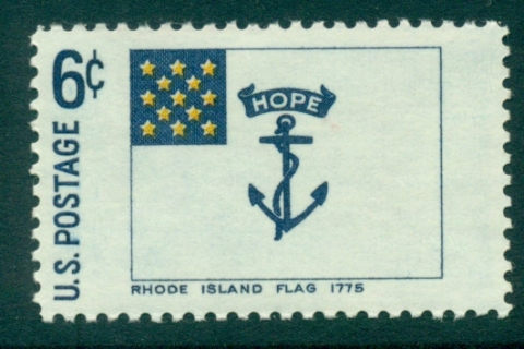 USA-1968-Sc1349-Rhode-Is-Flag-MUH-lot33295