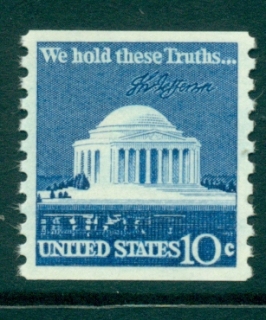 USA-1973-74-Sc1520-10c-Jefferson-Memorial-coil-MUH-lot33268