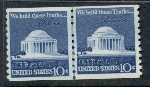 USA-1973-Sc1520-Jefferson-Memorial-coil-line-pr-MUH