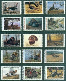 USA-1979-99-Wild-Turkey-Research-Stamps-MUH