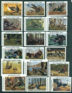 USA-1979on-NWTS-National-Wild-Turkey-Federation-Assorted-most-MUH