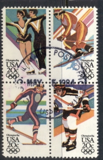 USA-1984-Sc2067-70-Winter-Olympics-blk4-FU