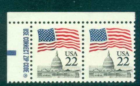 USA-1985-Sc2114-22c-Flag-over-Capitol-Dome-pr-MUH-lot47328