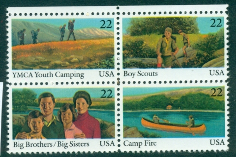 USA-1985-Sc2160-63-International-Youth-Year-Blk-MUH-lot33787