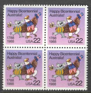 USA-1988-Aust-Bicentennial-Block-MUH-Lot12315