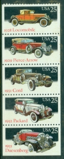 USA-1988-Classic-Cars-Booklet-pane-MUH