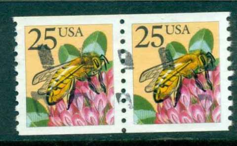 USA-1988-Sc2281-Honeybee-Coil-pr-FU-lot47465