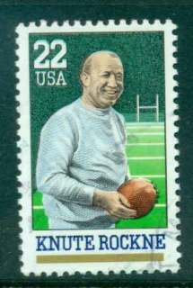 USA-1988-Sc2376-22c-Knute-Rokne-FU-lot47429