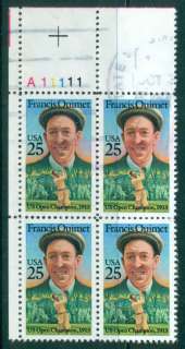 USA-1988-Sc2377-Francis-Ouimet-PA11111-Blk-4-FU-lot47432