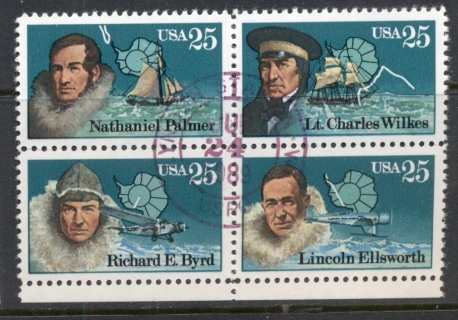 USA-1988-Sc2386-89-Antarctic-Explorers-blk4-FU