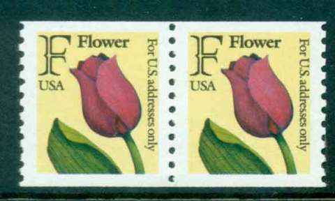 USA-1991-Sc2518-F-Flower-Coil-pr-MUH-lot47501