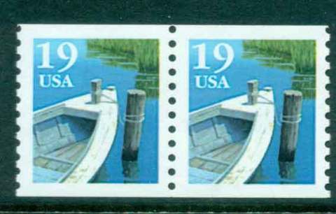 USA-1991-Sc2529a-19c-Fishing-Boat-Coil-TyII-pr-MUH-lot47578