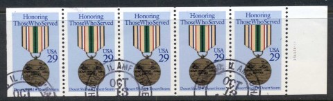 USA-1991-Sc2552-Honoring-those-who-served-booklet-pane-FU