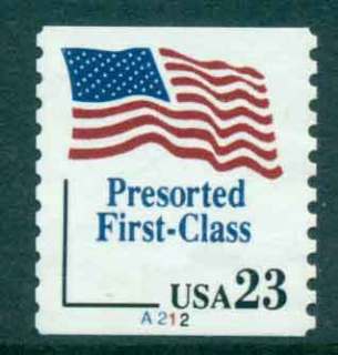 USA-1991-Sc2605-23c-Flag-Coil-PNSA212-FU-lot47509