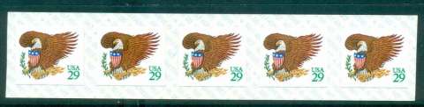 USA-1992-Sc2596-Eagle-Shield-green-Str-5-MUH-lot47542