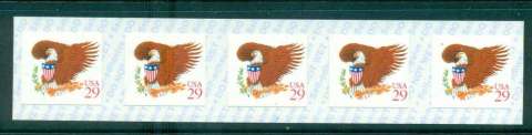 USA-1992-Sc2597-Eagle-Shield-red-Str-5-MUH-lot47653