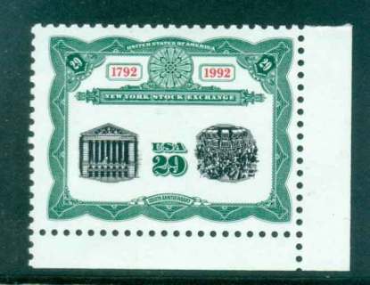 USA-1992-Sc2630-Stock-Exchange-MUH-lot47639