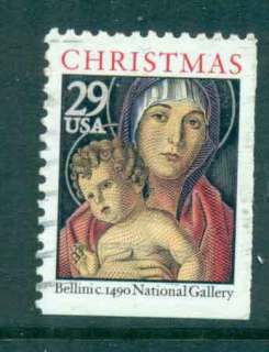 USA-1992-Sc2710a-Xmas-Madonna-ex-BookletFU-lot47618