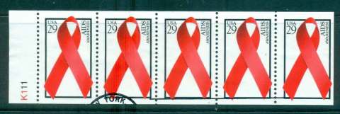 USA-1992-Sc2806-Aids-Awareness-Booklet-Pane-FU-lot47717