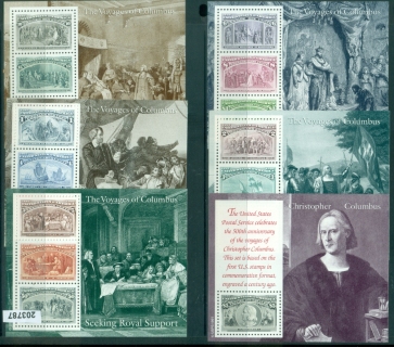 USA-1992-Voyages-of-Columbus-6x-MS-MUH