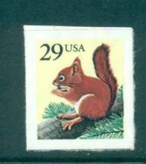 USA-1993-Sc2489-29c-Red-Squirrel-ex-Booklet-MUH-lot47734