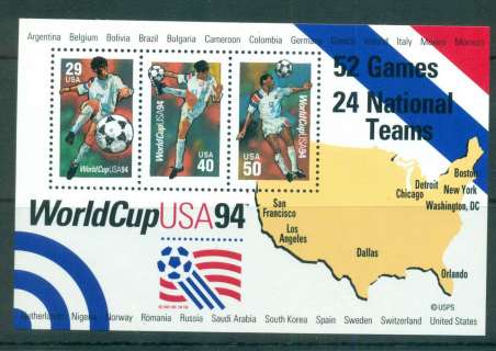 USA-1994-Sc2837-World-Cup-Soccer-MS-MUH-lot55475