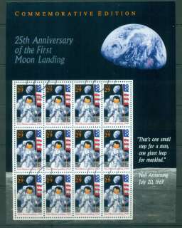 USA-1994-Sc2841-29c-Moon-Landing-Anniv-Sheet-12-FU-lot55469