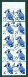 USA-1995-Sc2483-20c-Bluejay-Booklet-pane-PS1111-FU-lot47985