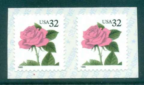 USA-1995-Sc2492-32c-Rose-pr-MUH-lot47987