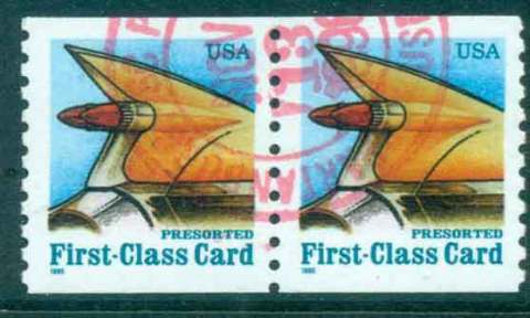 USA-1995-Sc2908-15c-Auto-Tail-Fin-Coil-pr-FU-lot48018