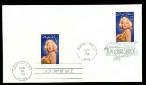 USA-1995-Sc2967-Marilyn-Monroe-FDC-lot51716