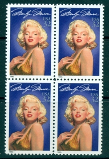 USA-1995-Sc2967-marilyn-Monroe-Blk-4-MUH-lot33759