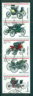 USA-1995-Sc3019-23-Antique-Automobiles-Str-5-FU-lot55607