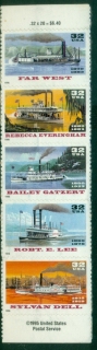 USA-1996-Riverboats-Self-Adhesive-MUH