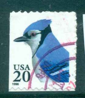 USA-1996-Sc3048-20c-Blue-jay-ex-Booklet-FU-lot48184