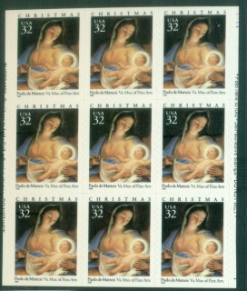 USA-1996-Xmas-Madonna-block-9-PS-MUH