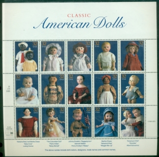 USA-1997-American-Dolls-Pane-MUH-XL-Shipping