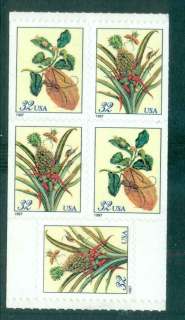 USA-1997-Sc3129b-Botanical-Prints-Booklet-pane-5-MUH-lot48356