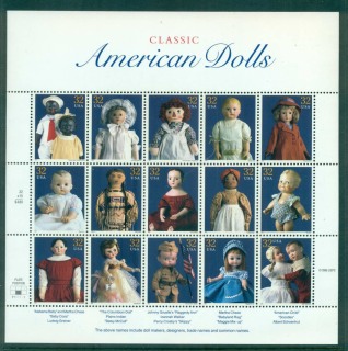 USA-1997-Sc3151-Classic-American-Dolls-pane-15-MUH-lot55749