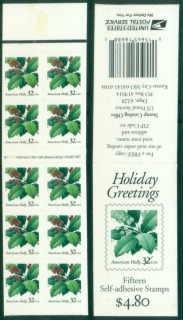 USA-1997-Xmas-Holly-booklet-MUH