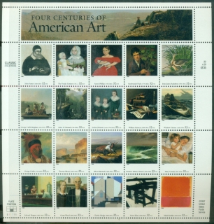 USA-1998-American-Art-Pane-MUH-XL-Shipping