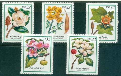 USA-1998-Sc3193-7-Flowering-Trees-MUH-lot48400