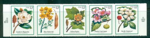 USA-1998-Sc3193-97-Flowering-Trees-Str-5-MUH-lot55817