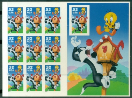 USA-1998-Sylvester-sheetlet-MUH