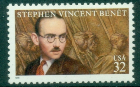 USA-1998-The-100th-Anniversary-of-the-Birth-of-Stephen-Vincent-Benet-MUH