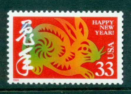 USA-1999-Sc3272-Chinese-New-year-of-the-Rabbit-MUH-lot55837