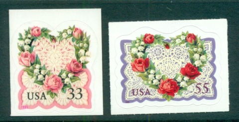 USA-1999-Sc3274-75-Love-Flowers-MUH-lot55883