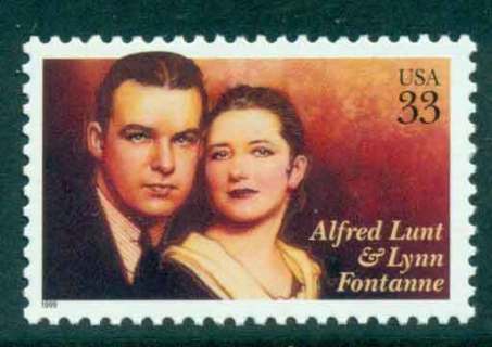 USA-1999-Sc3287-Alfred-Lunt-Lynn-Fontanne-MUH-lot48583